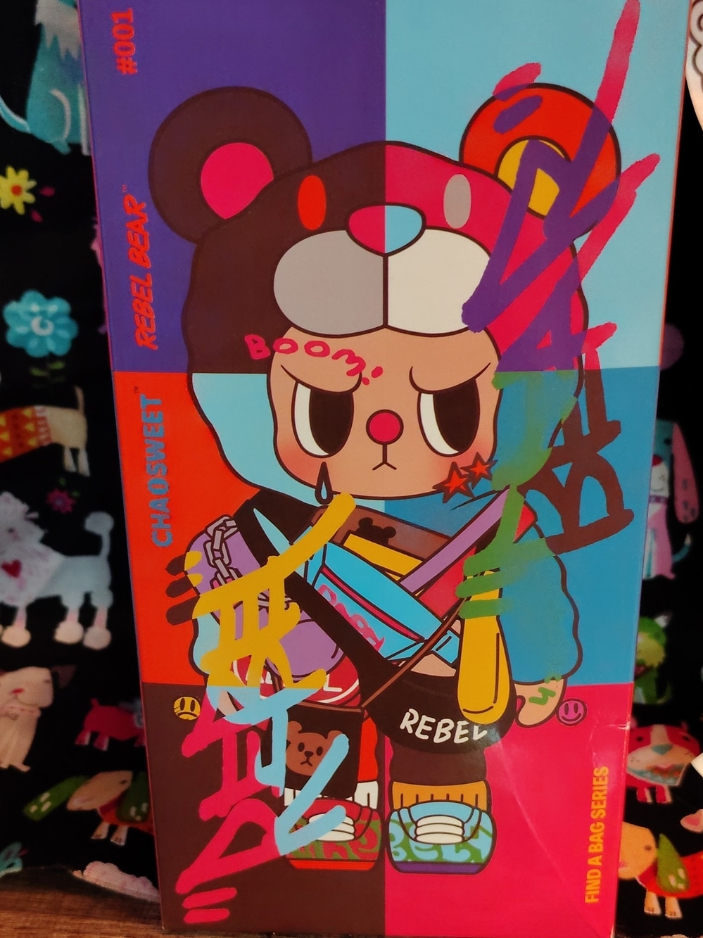 Rebel Bear Plush Find A Bad Series, confirmed Neon Nuzzle Bear